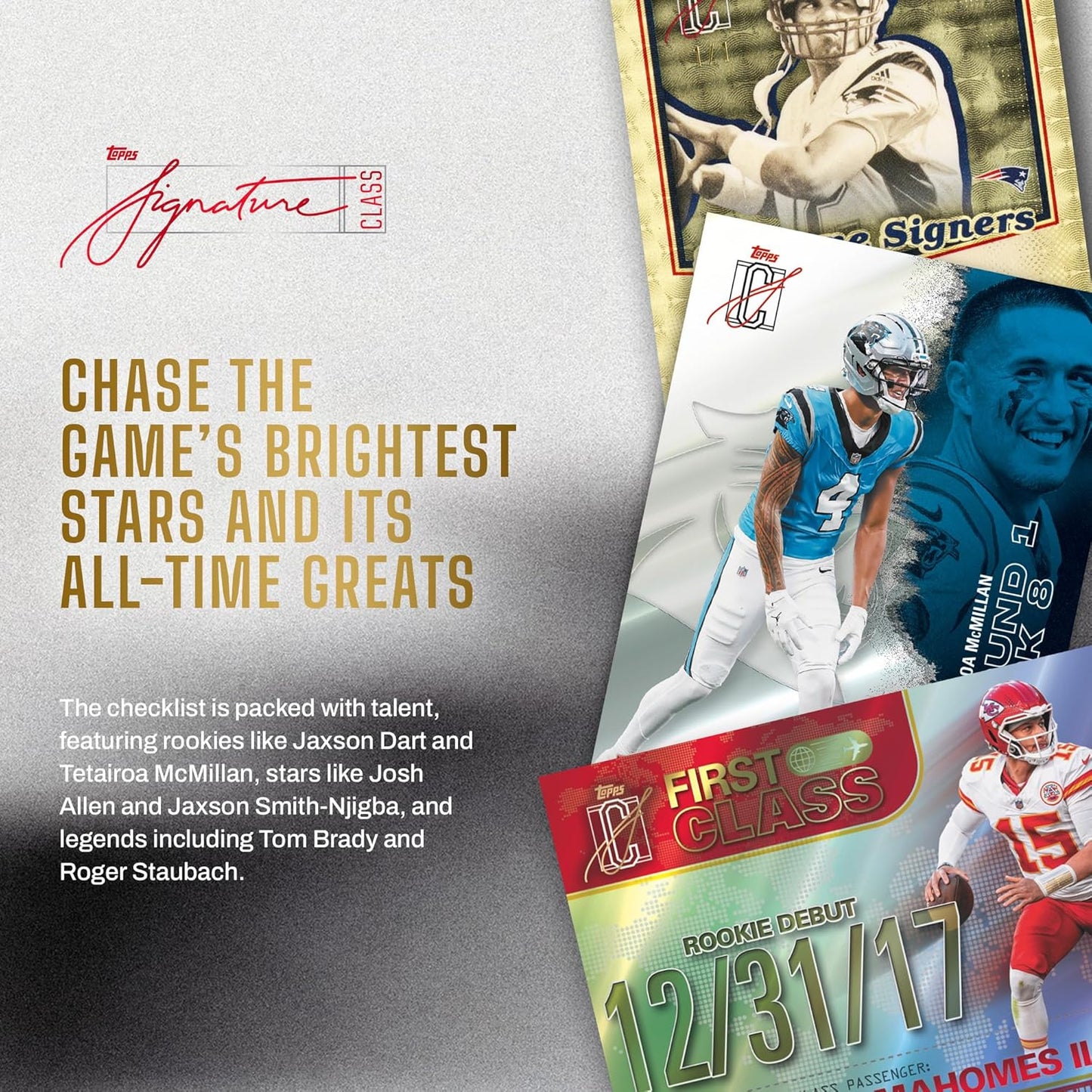 2025 Topps Signature Class Football - Factory Sealed - Mega Box