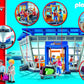 PLAYMOBIL City Action 71153 Airport with Airplane, Includes Toy Plane with Detachable Roof, Toys for Children Ages 4 and Up