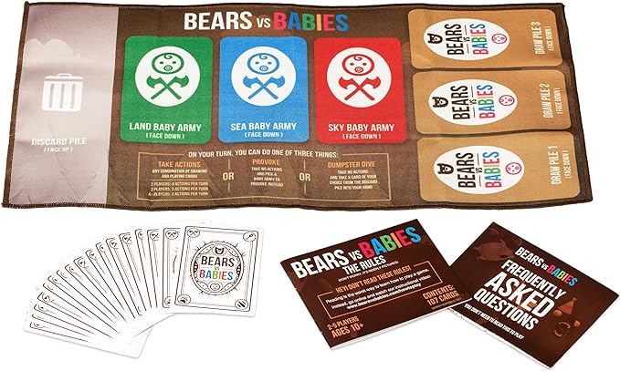 Bears vs Babies by Exploding Kittens - A Monster-Building- Family-Friendly Party Games - Card Games For Adults, Teens & Kids