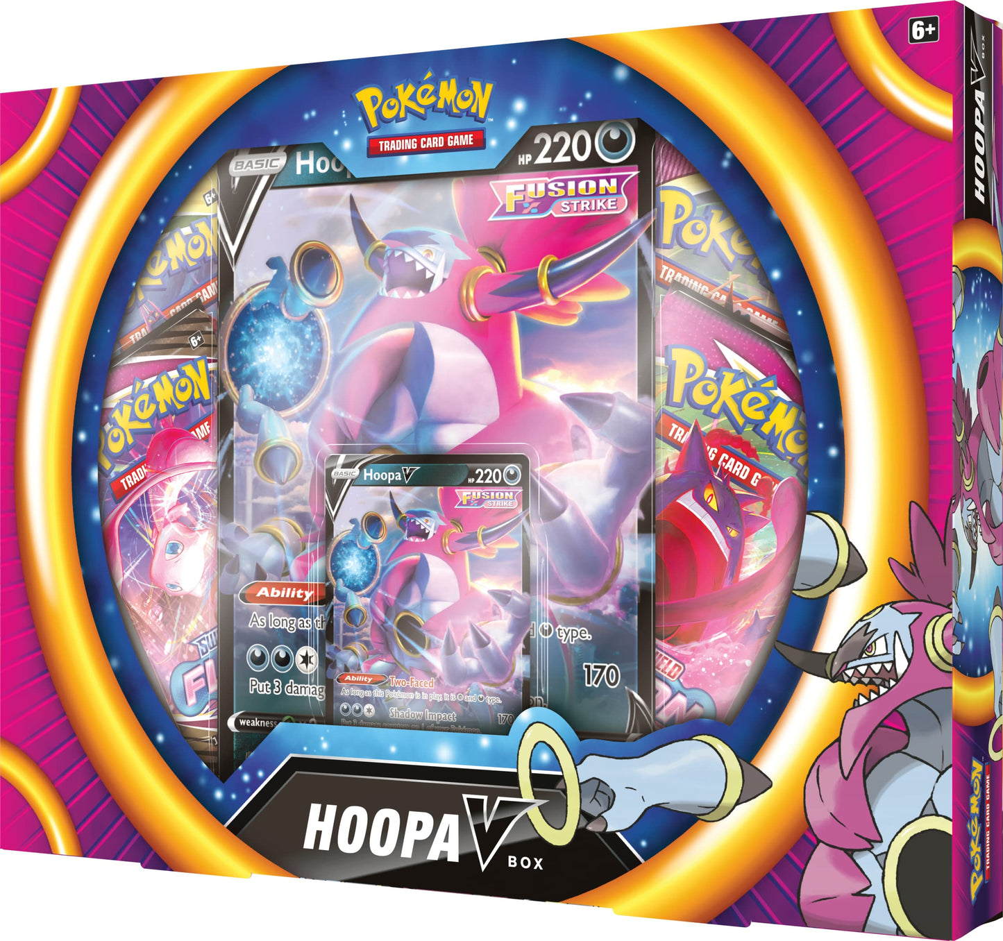 Pokemon | Hoopa V Box | Card Game | Ages 6+ | 2 Players | 10+ Minutes Playing Time