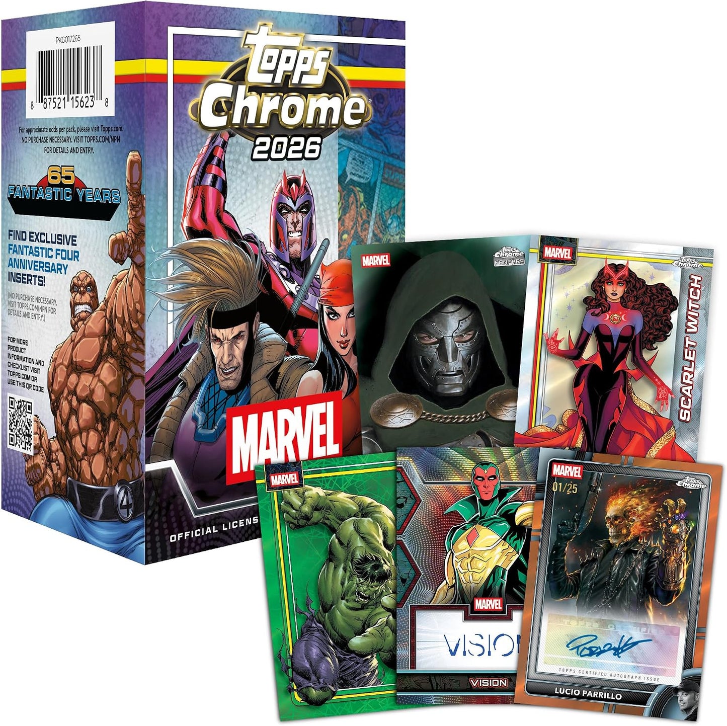 2026 Topps Chrome Marvel Comics – Factory Sealed – Value Box