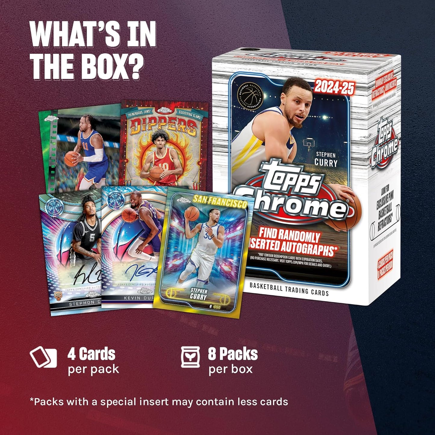 2024-25 Topps Chrome Basketball Blaster Value Box