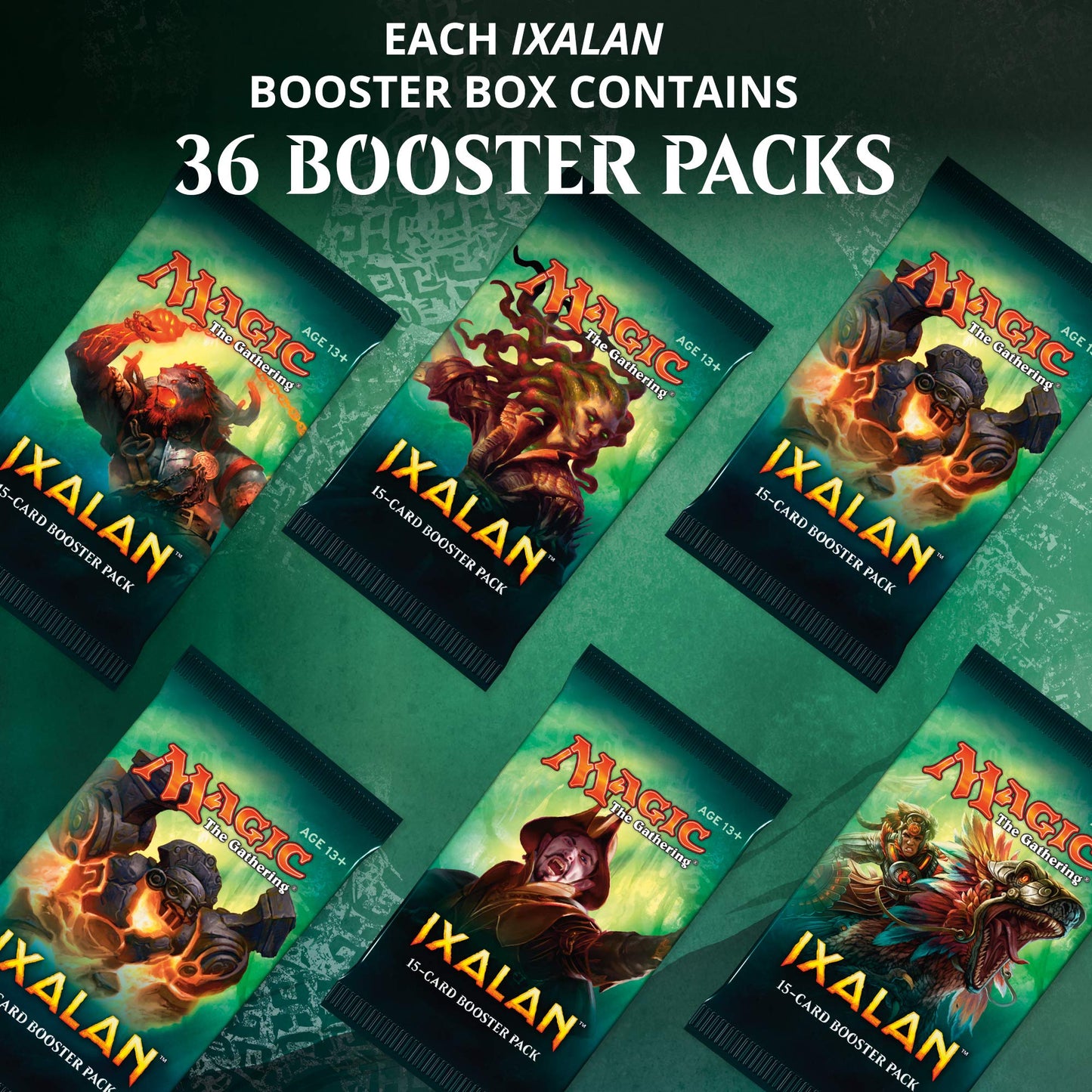 Magic The Gathering Ixalan Booster Box | 36 Booster Packs (540 Cards)