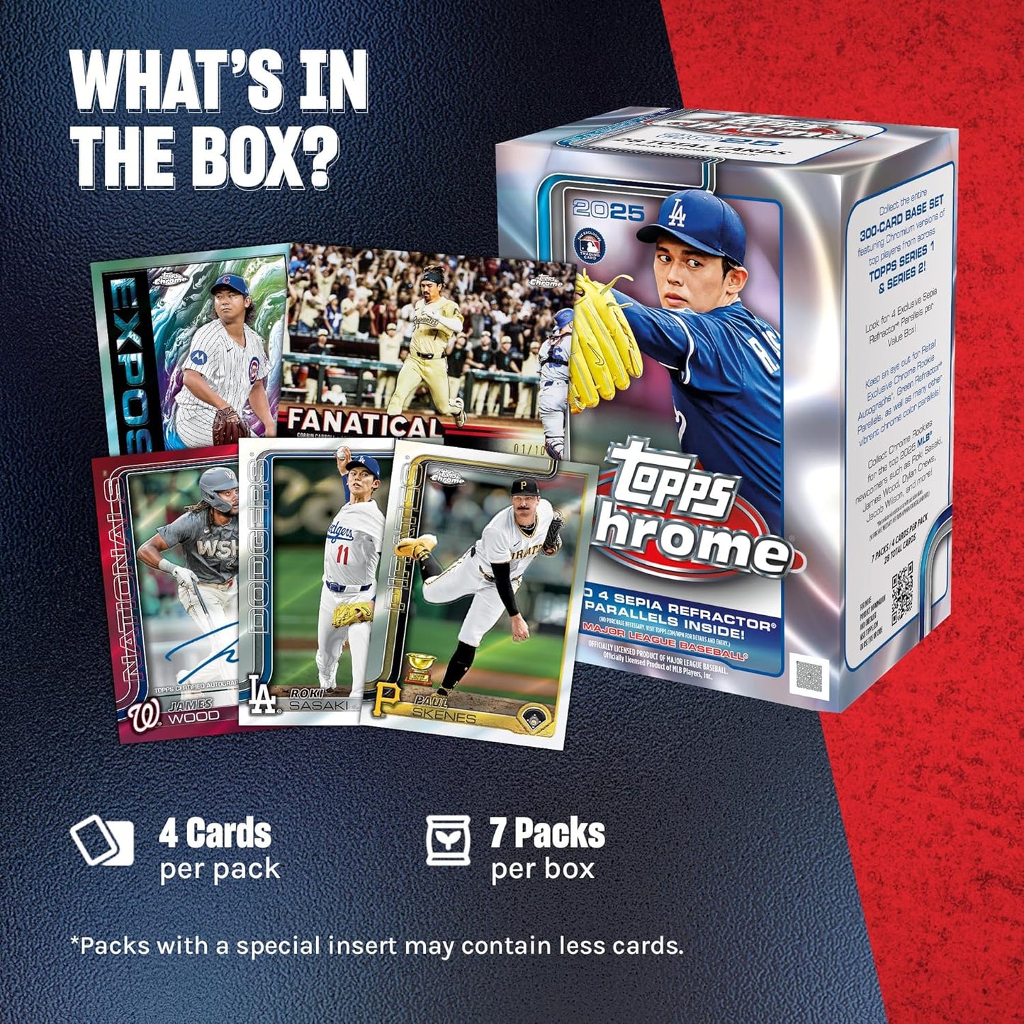 2025 Topps Chrome Baseball - Value Blaster Box