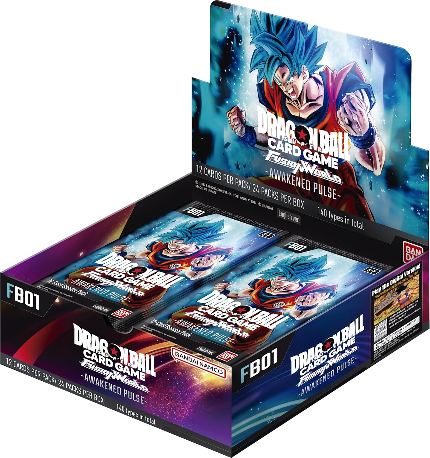 DRAGON BALL SUPER TCG: FUSION WORLD 01 Awakened Pulse BOOSTER BOX (FB01) (24CT)