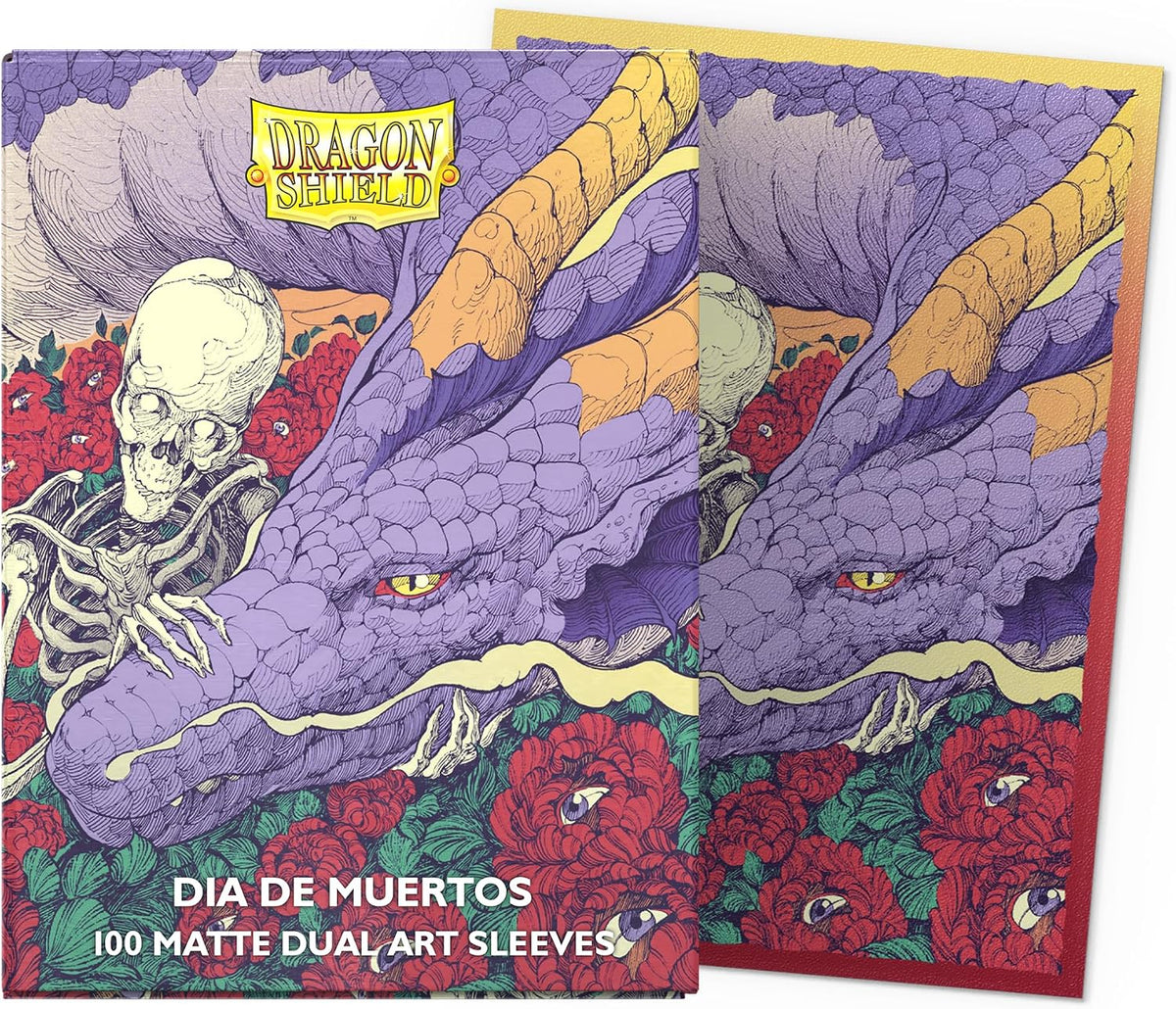 Dragon Shield | Matte Dual Art Sleeves | Dia De Muertos 2026 | 100 CT - Smooth & Tough Premium TCG Sleeves | Compatible with Pokemon, One Piece & Magic the Gathering
