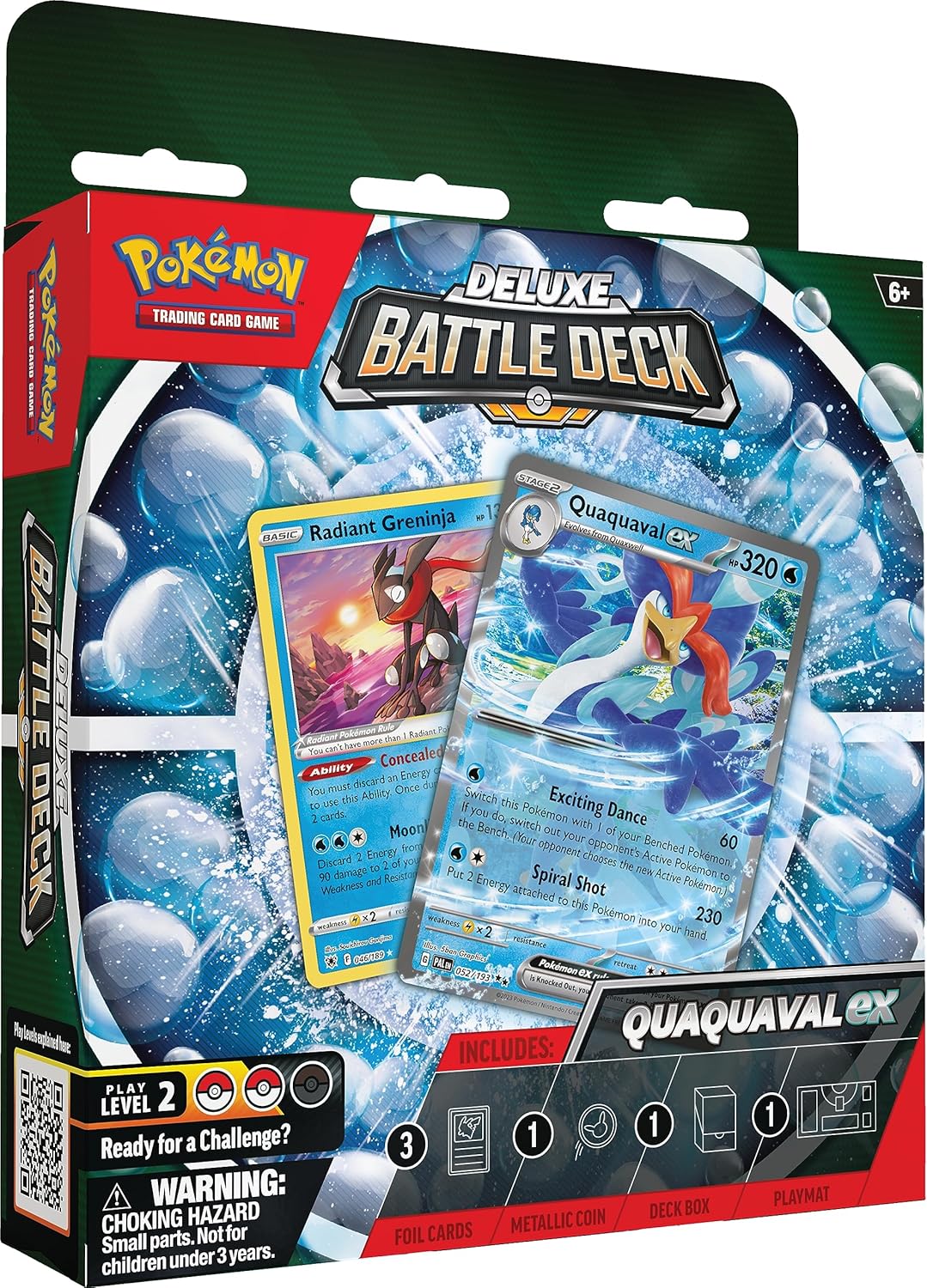 Pokemon TCG: Quaquaval ex Deluxe Battle Deck (Ready-to-Play 60-Card Deck & Accessories)