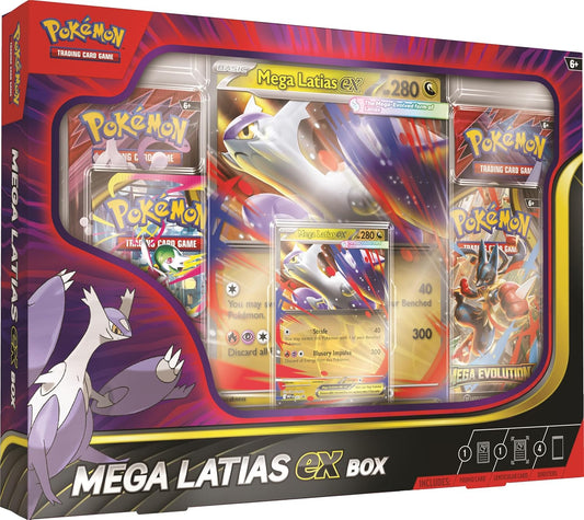 Pokemon TCG: Mega Latias ex Box - 4 Packs, Promo Card - Presale Ships 10/10/2025
