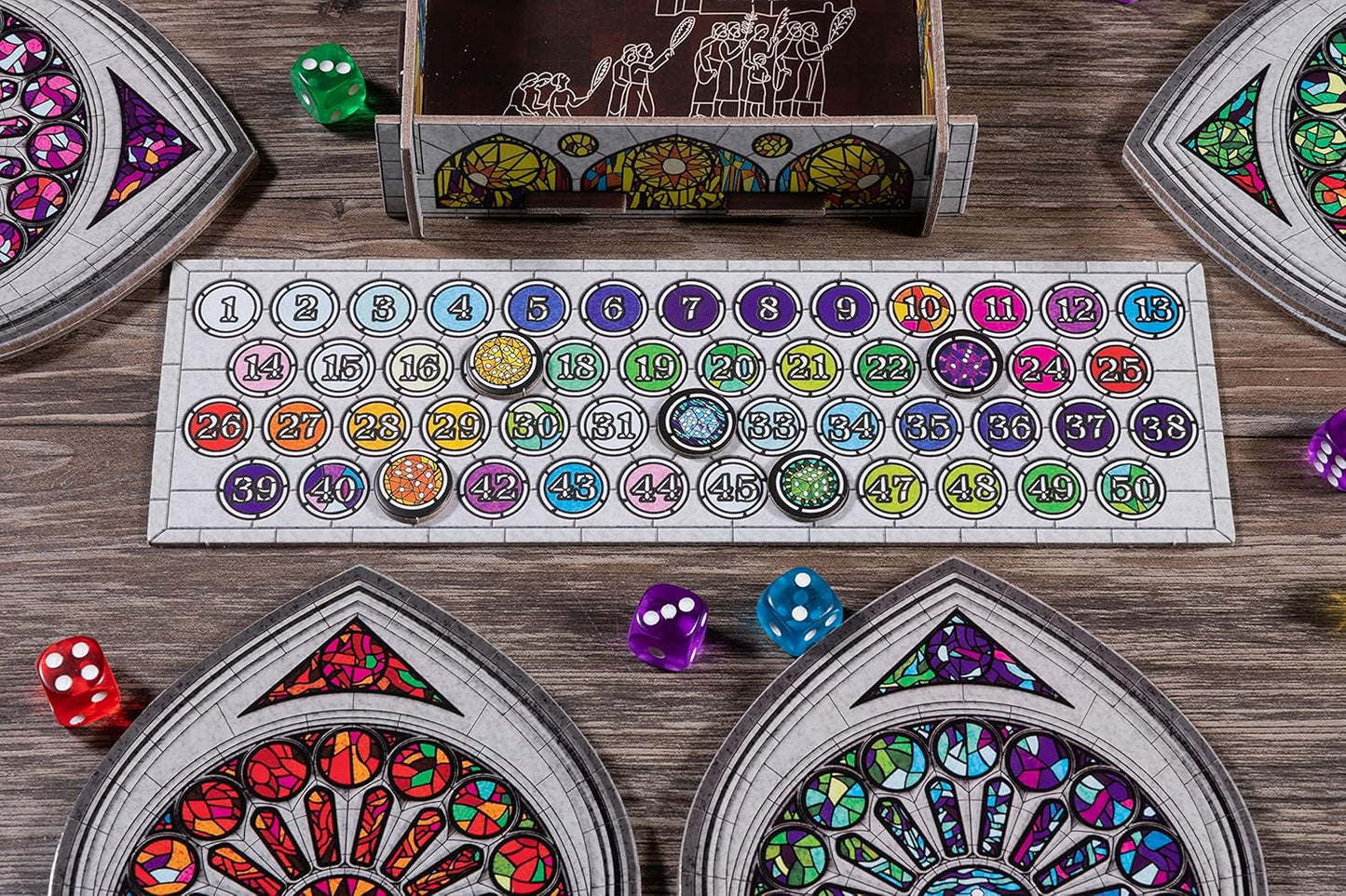 Sagrada Board Game | Family Game for Kids and Adults | Dice Drafting and Placement Strategy Game | Ages 10+ | 1 to 4 Players | by Floodgate Games