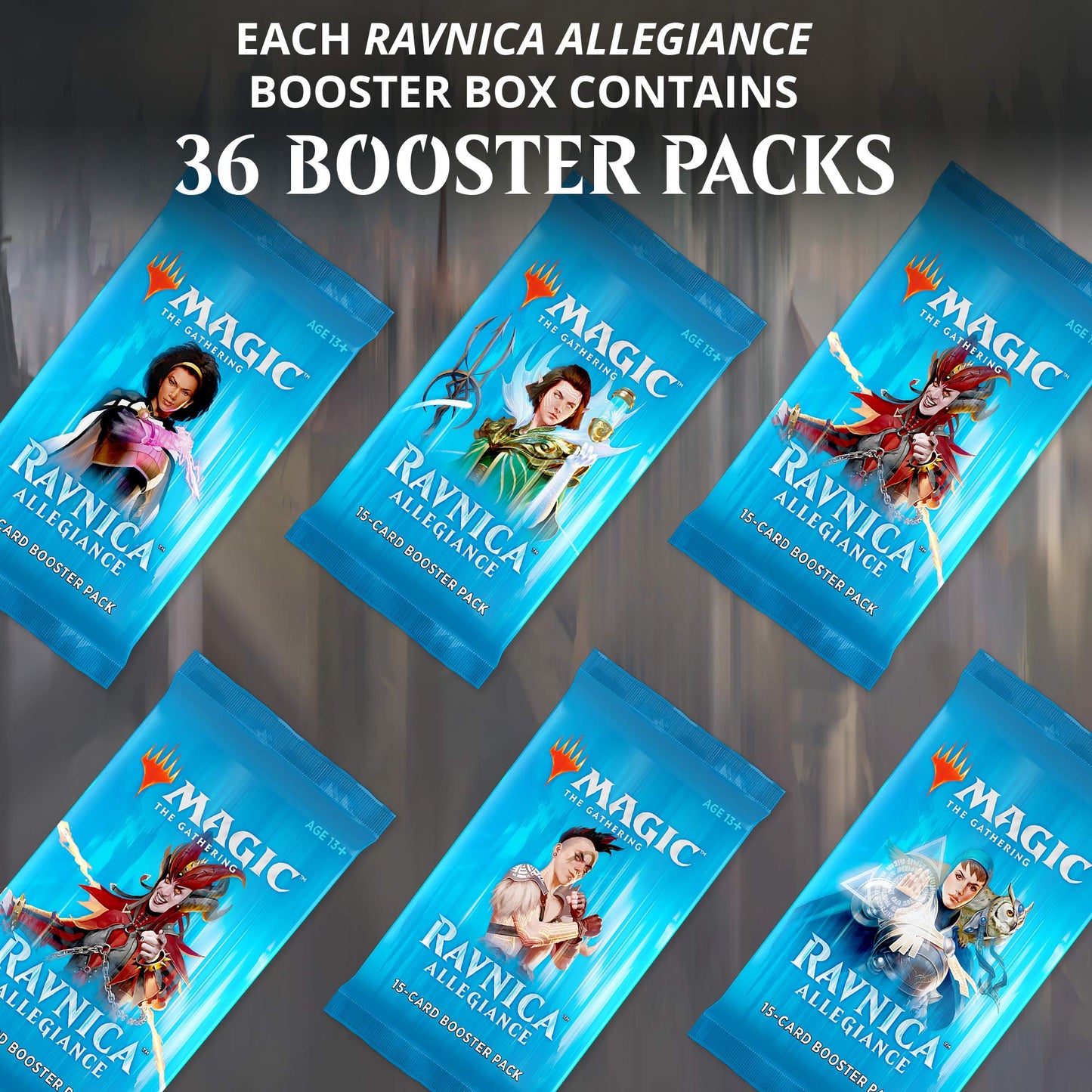 Magic: The Gathering Ravnica Allegiance Booster Box | 36 Booster Packs (540 Cards)