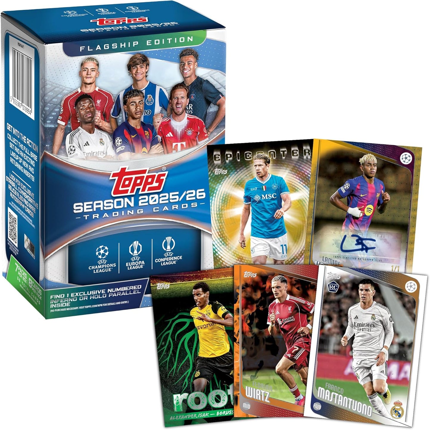 2025-26 Topps UEFA Club Competitions Soccer Value Blaster Box