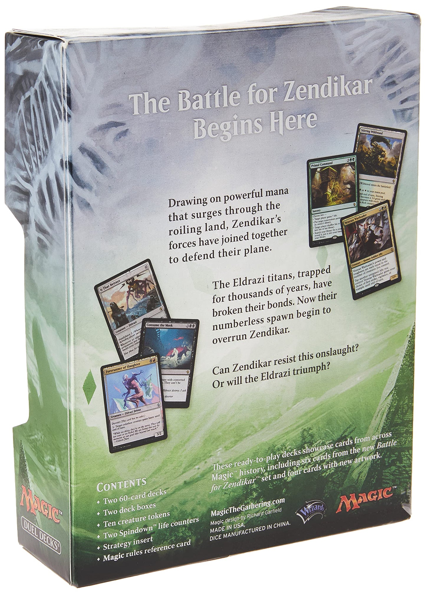 Magic: The Gathering 13372 MTG Duel Decks: Zendikar Vs. Eldrazi, Multicolor