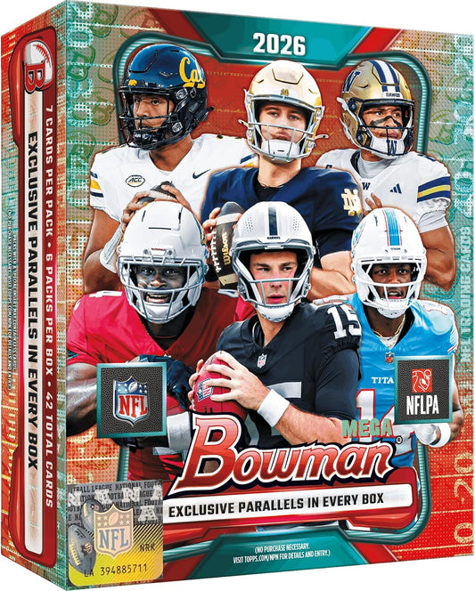 2026 Bowman Football - Factory Sealed - Mega Box