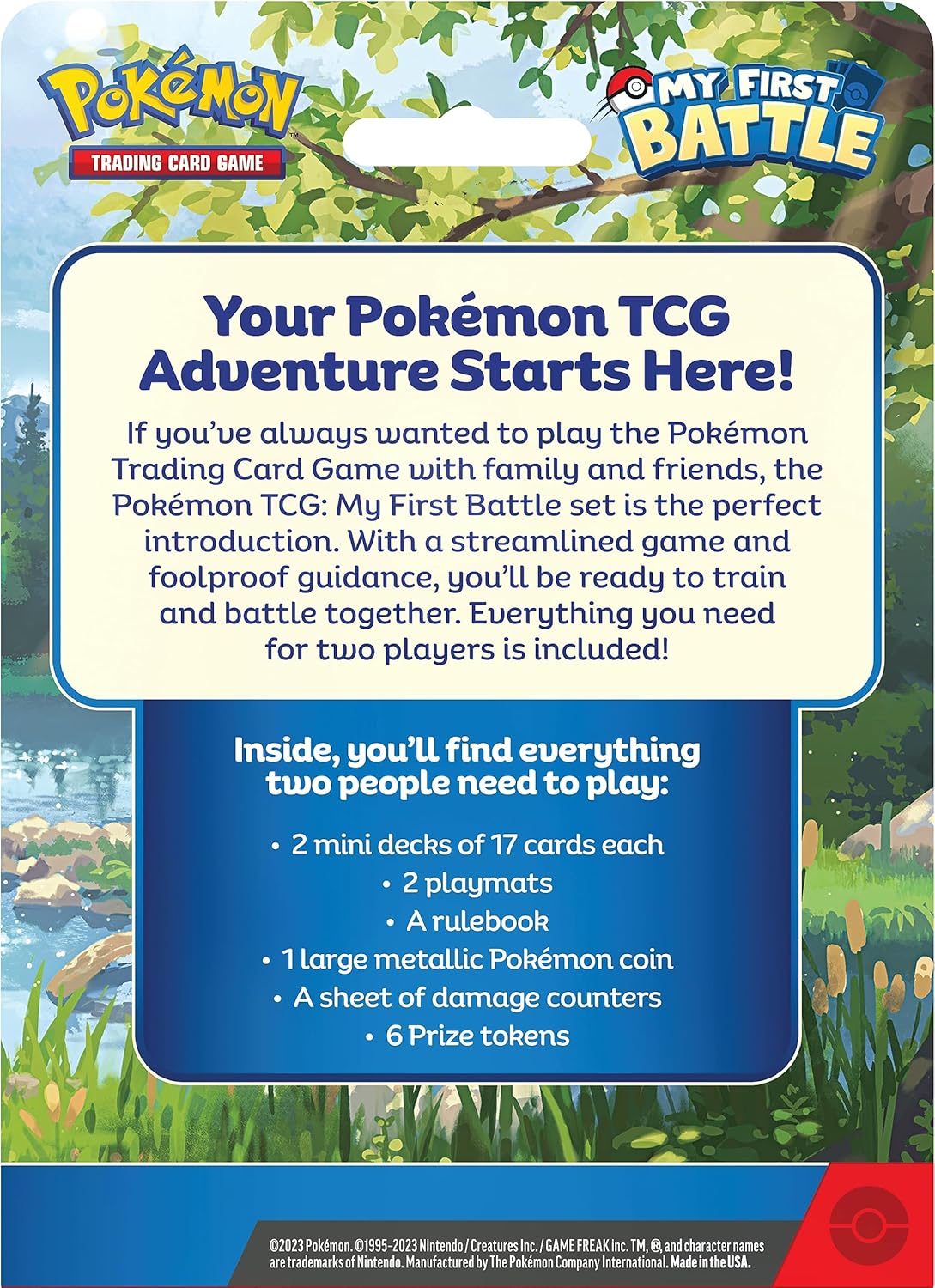 Pokémon TCG: My First Battle—Charmander and Squirtle (2 Ready-to-Play Mini Decks & Accessories)