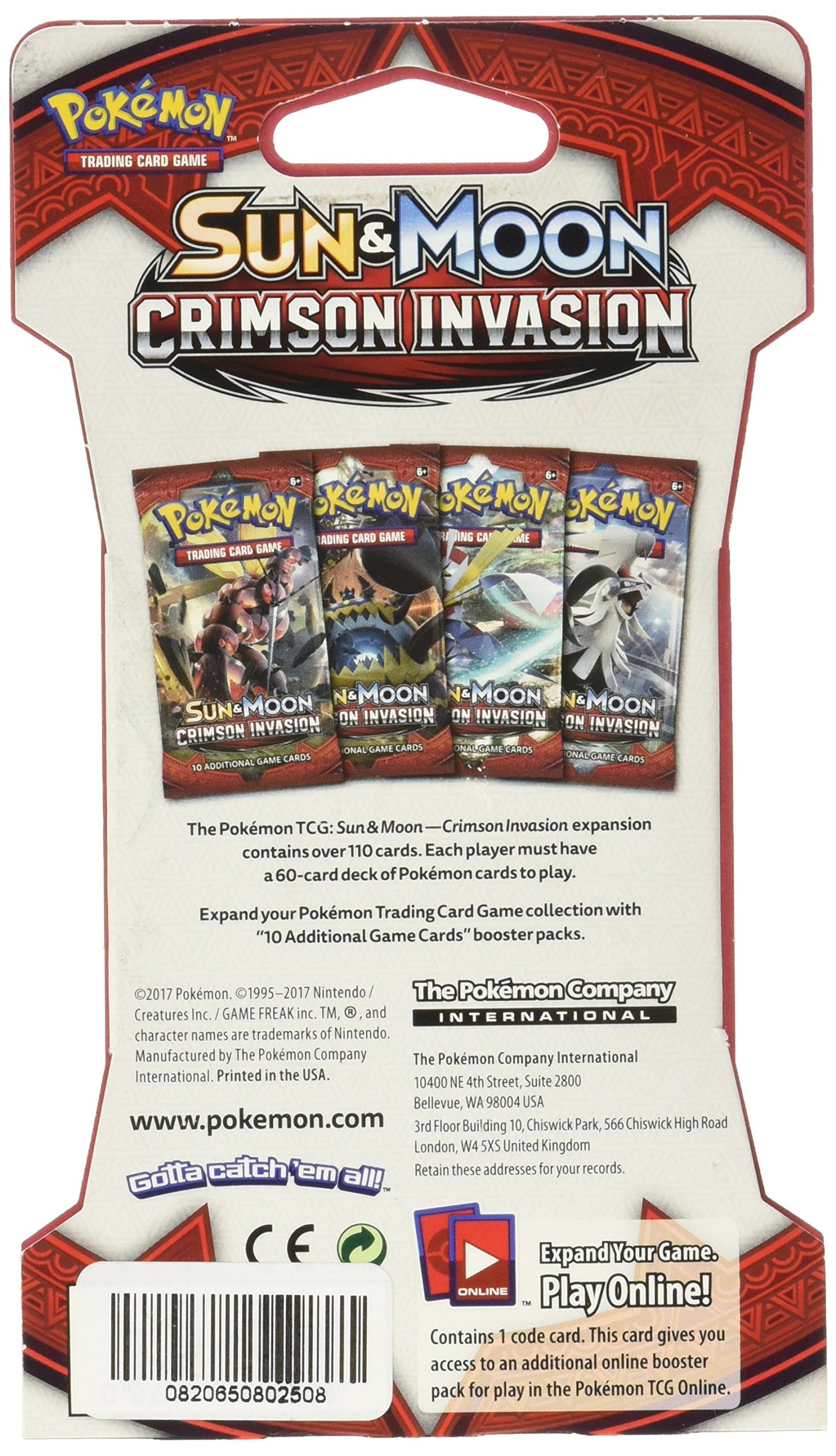 Pokemon Sun & Moon TCG: Crimson Invasion
