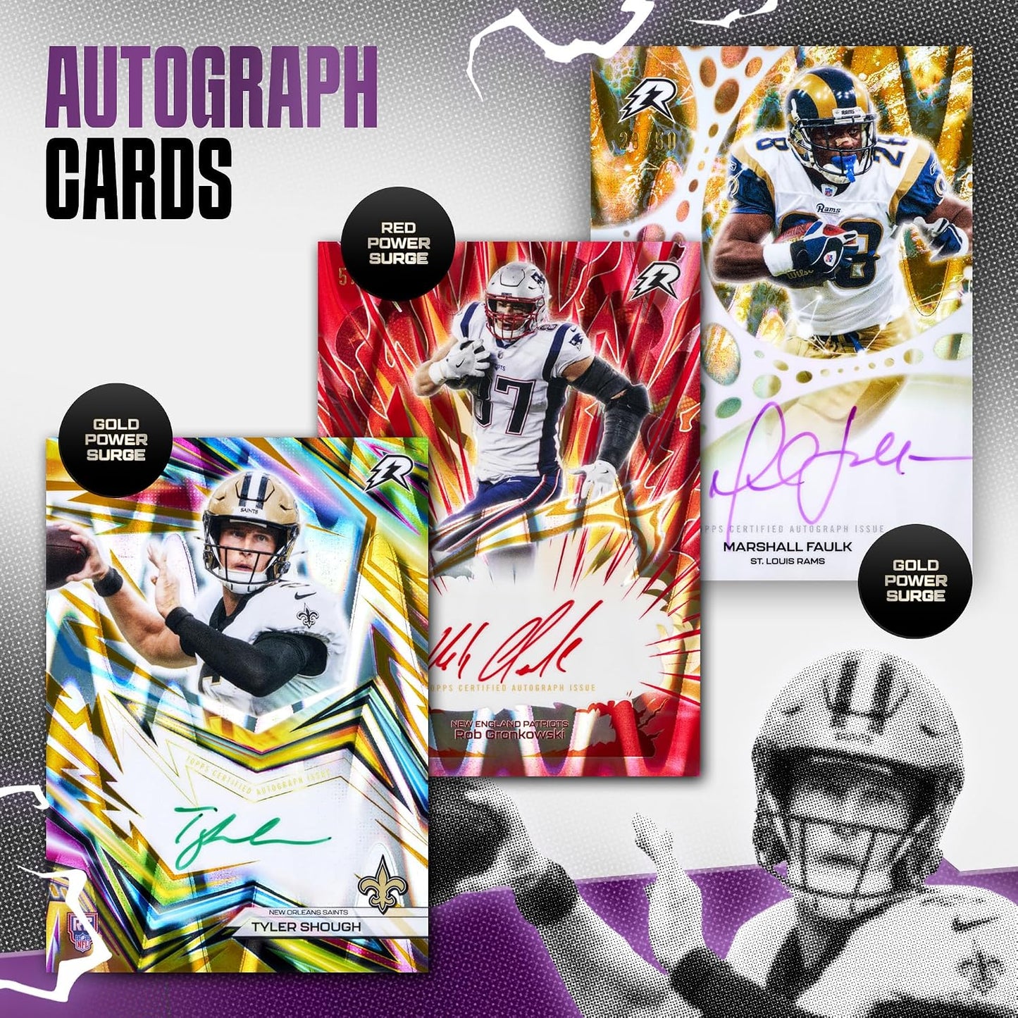 2025 Topps Resurgence Football Mega Box – 6 Packs, 8 Cards Per Pack, 48 Trading Cards