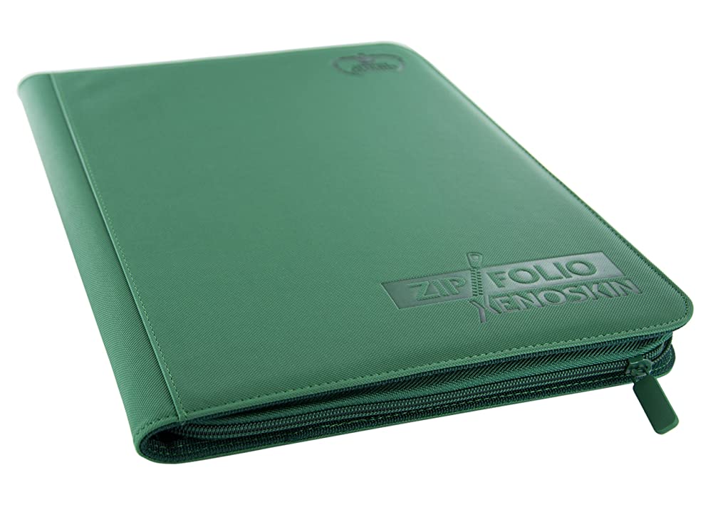 Ultimate Guard 9 Pocket XenoSkin Zipfolio, Green