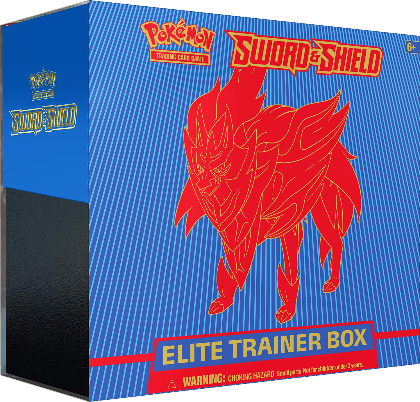 Pokemon TCG: Sword & Shield Elite Trainer Box - Zamazenta | Genuine Cards, Multicolor