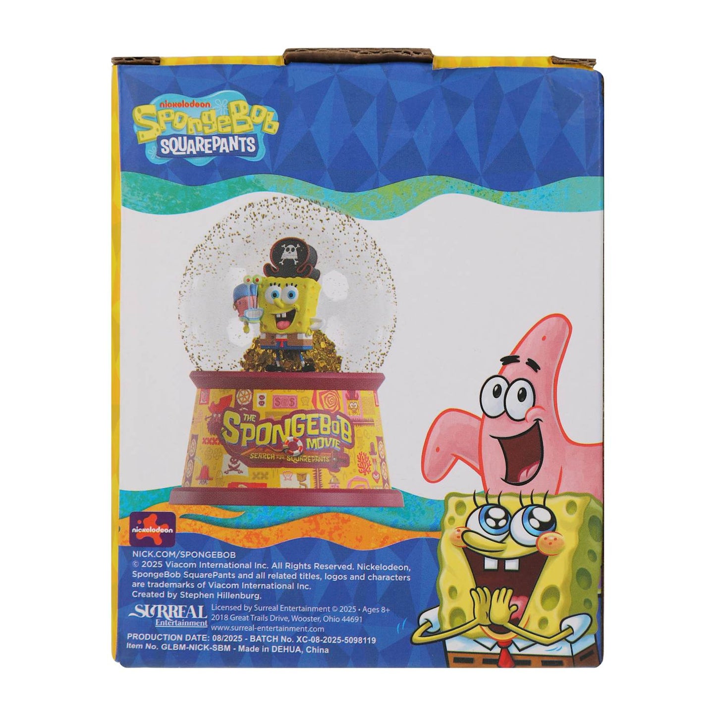 SpongeBob SquarePants Movie Search For SquarePants Mini Snow Globe - Spongebob & Gary