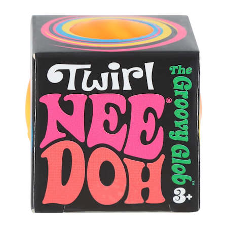 Schylling NeeDoh Twirl The Groovy Glob - Sensory Toy - Ages 3 and Up - Color May Vary