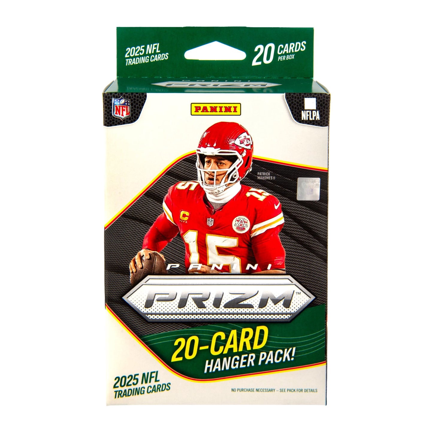 Panini Prizm 2025 NFL Football Trading Cards Hanger Pack (20 Cards) – Retail Box