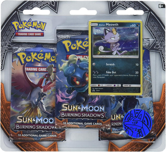 Pokemon TCG Sun & Moon Burning Shadows Three-Booster Blister