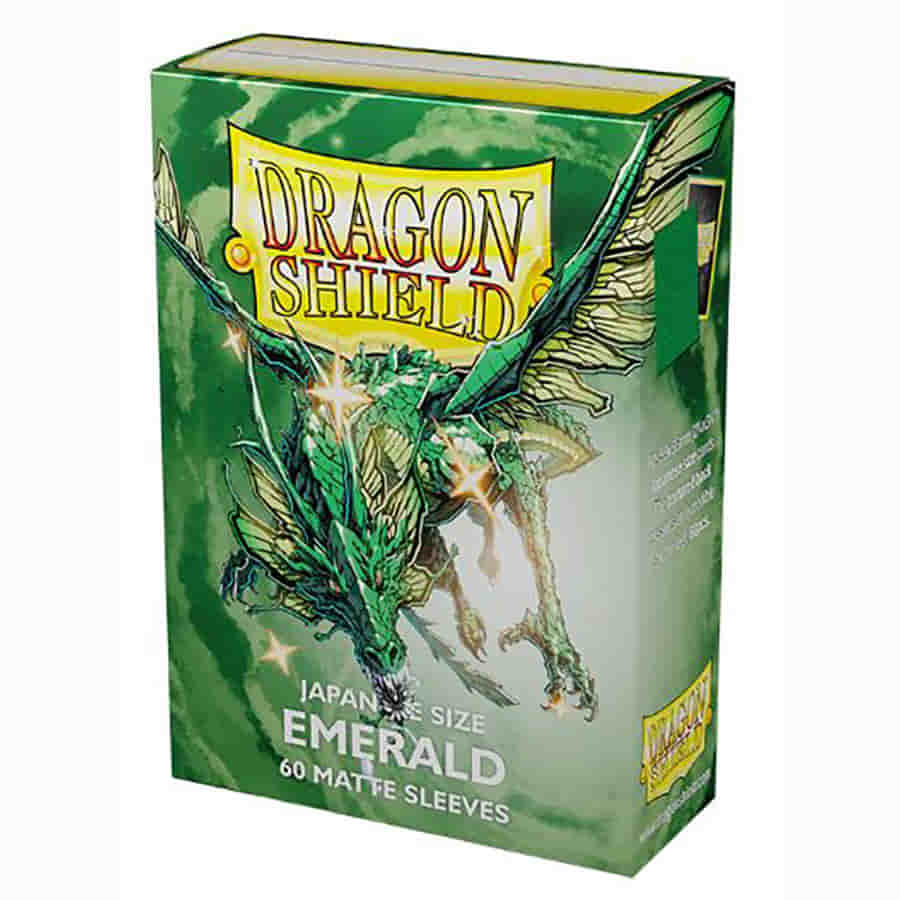 DRAGON SHIELD SLEEVES: JAPANESE MATTE EMERALD PACK Preorder - Release: 08-25-2023