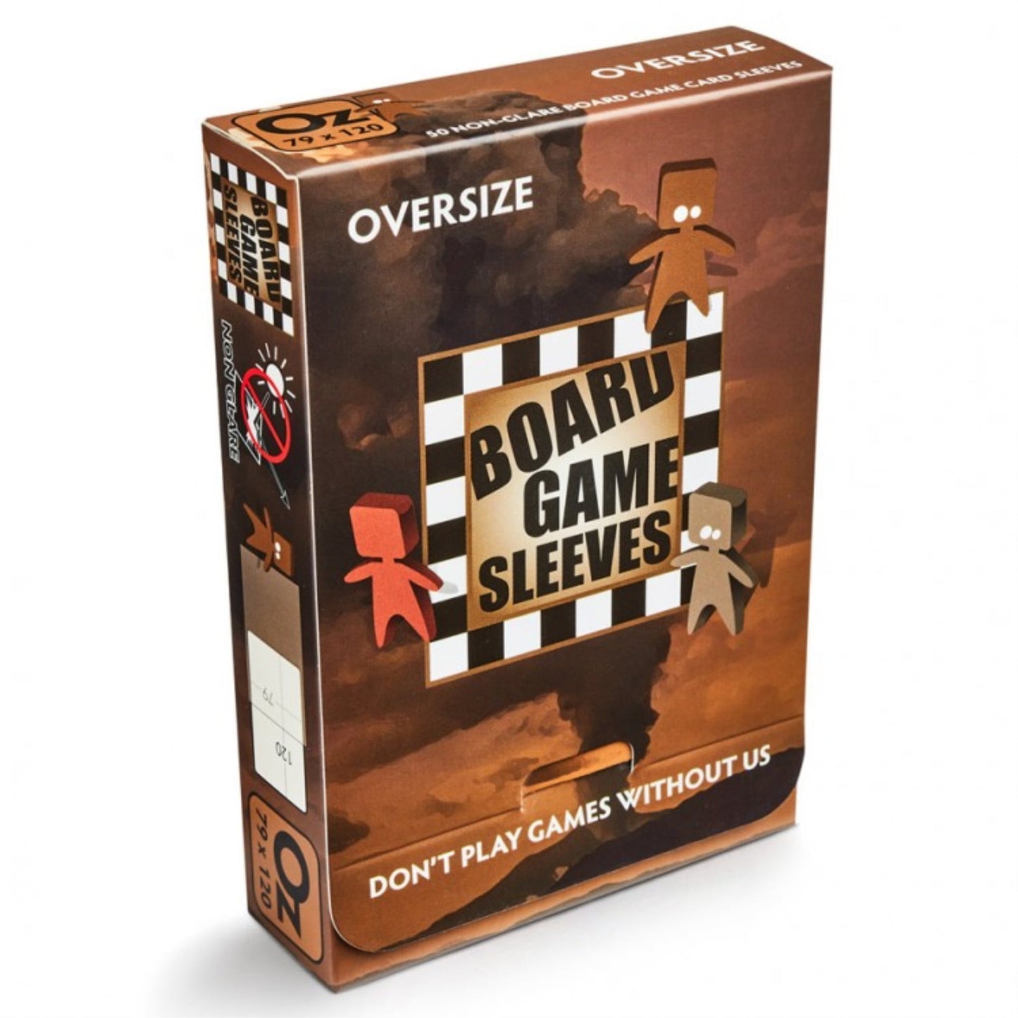 Arcane Tinmen Non-Glare Board Game Sleeves 50 ct Oversize Size Card Sleeves Individual Pack