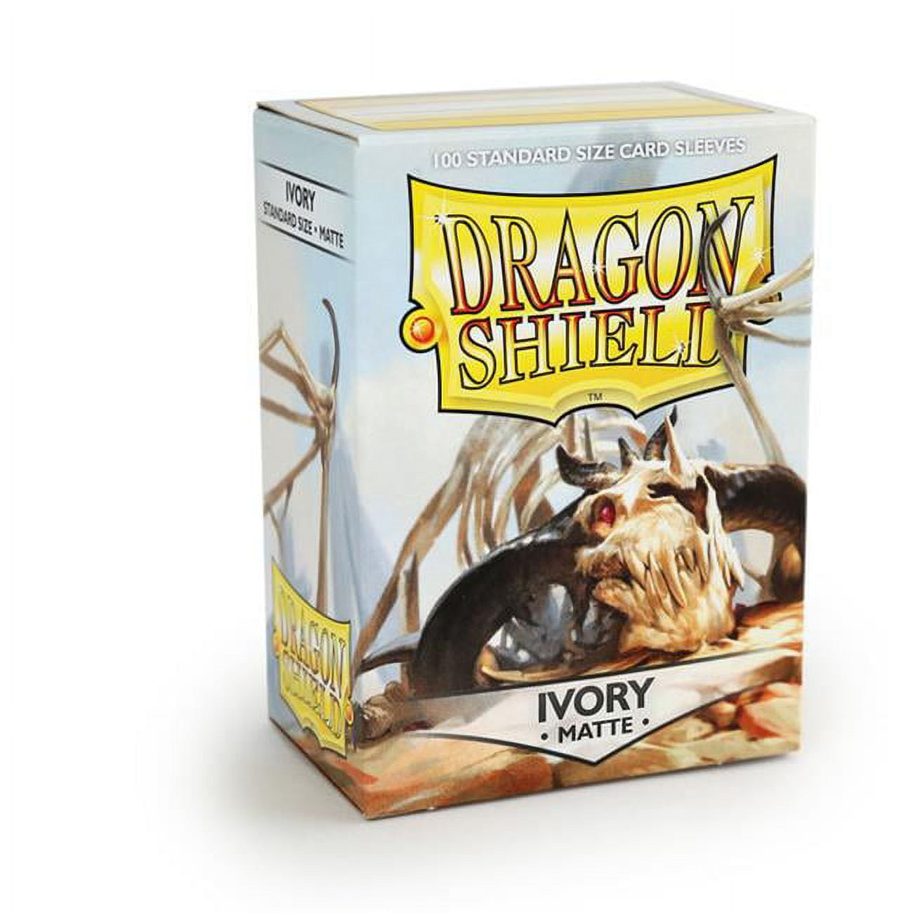 Dragon Shield Matte Ivory Standard Size 100 ct Card Sleeves Individual Pack