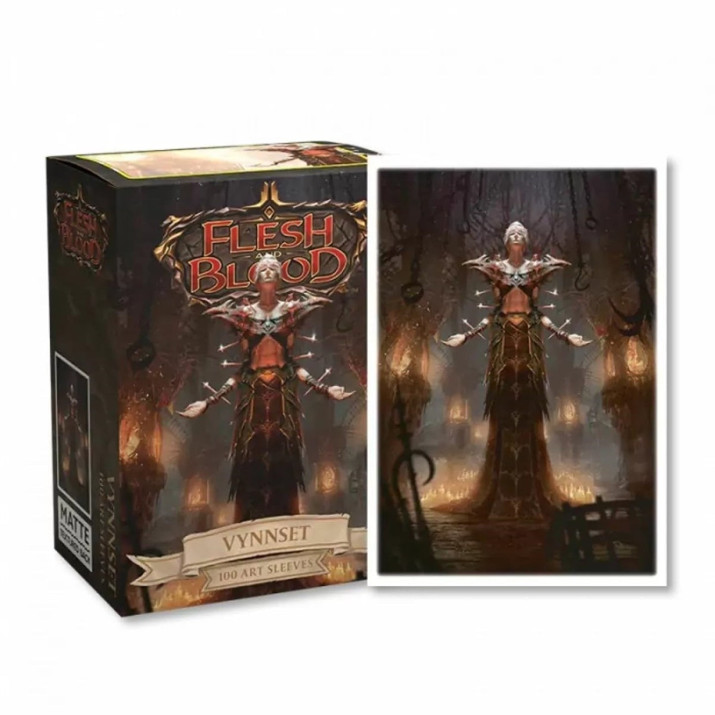 DRAGON SHIELD SLEEVES: MATTE ART: FLESH AND BLOOD: VYNNSET (BOX OF 100)