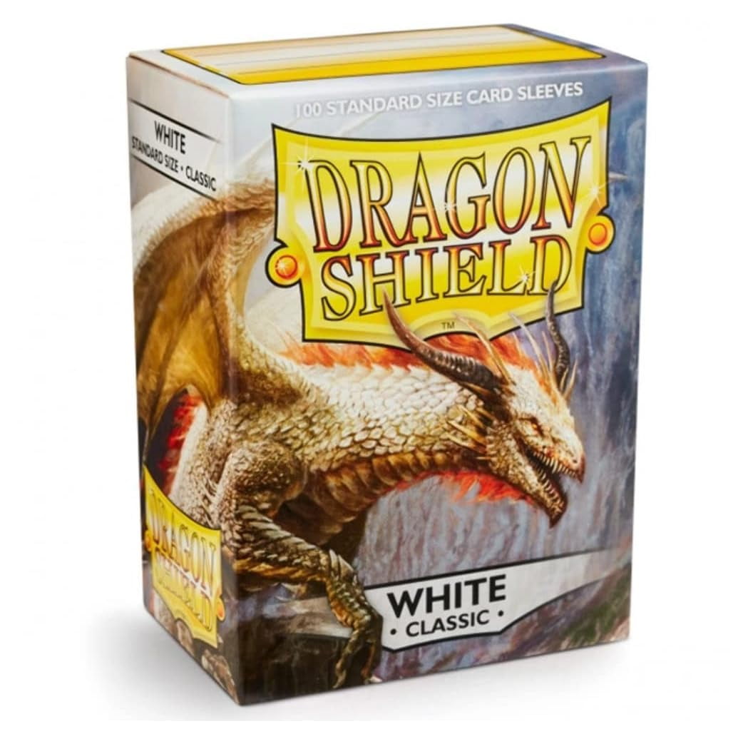 Dragon Shield Classic White Standard Size 100 ct Card Sleeves Individual Pack