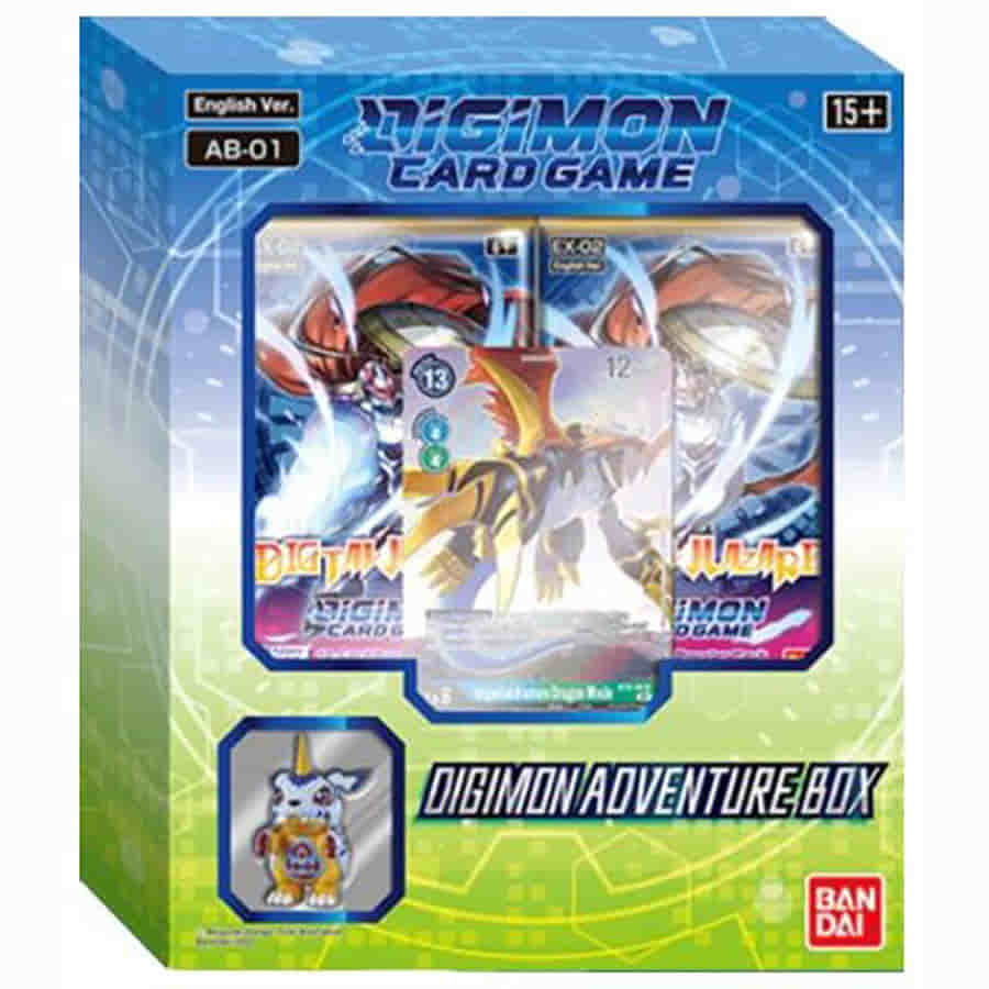 DIGIMON CARD GAME: ADVENTURE BOX (AB-01) - Display of 4
