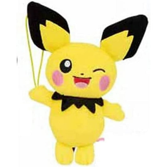Banpresto 4 Inch Hanging Guraburarin Plush - Winking Pichu