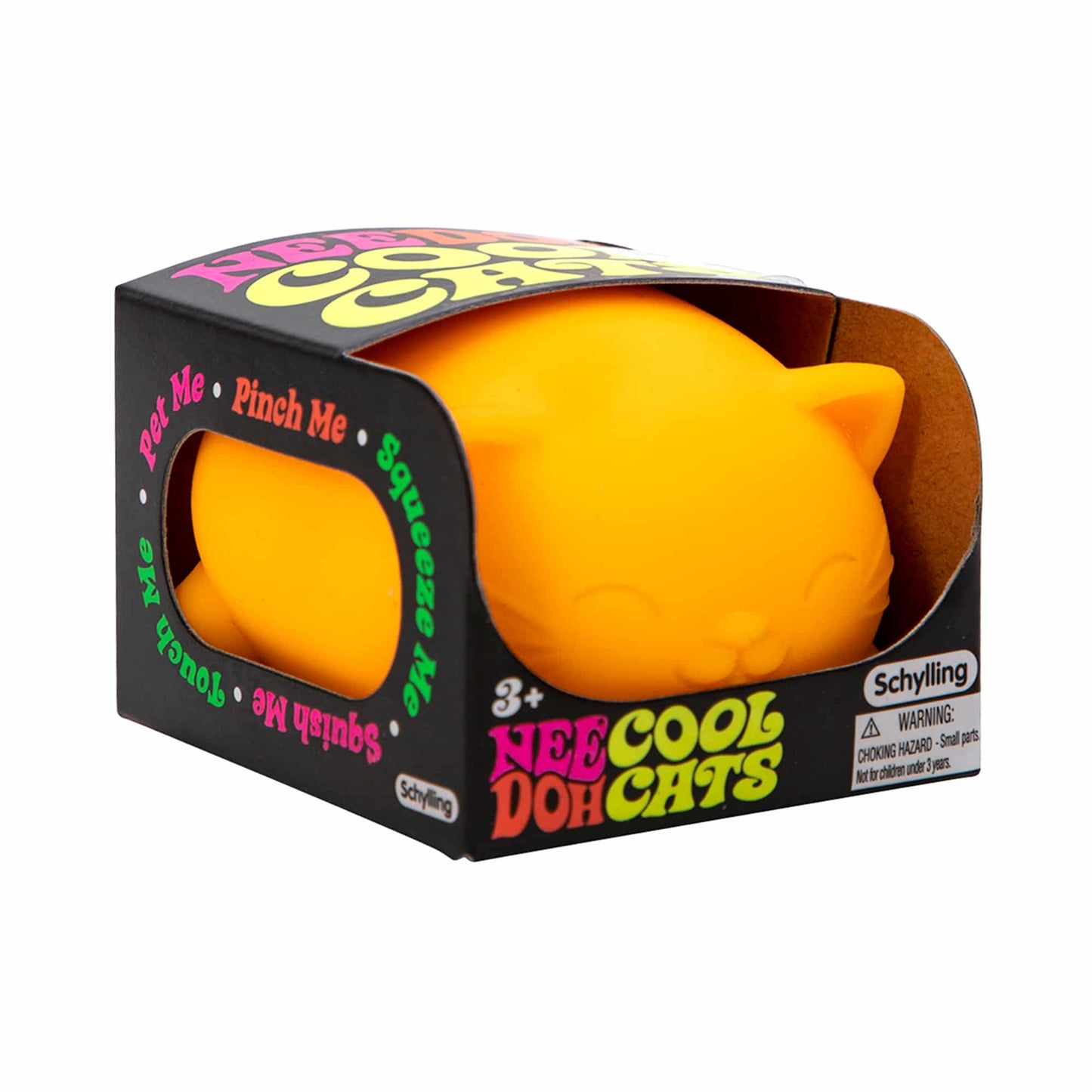 NeeDoh Cool Cats - Sensory Squeeze Toy - Orange