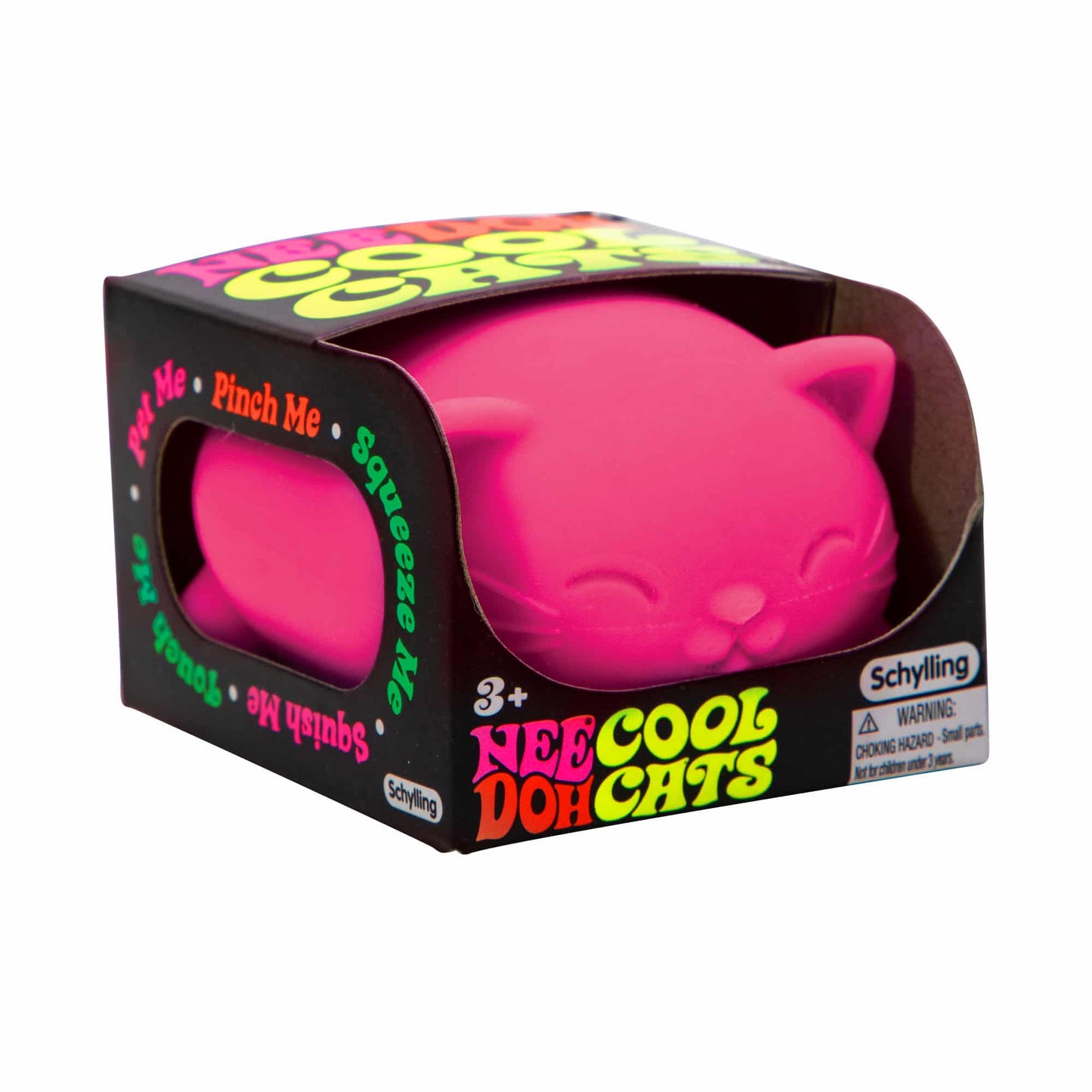 NeeDoh Cool Cats - Sensory Squeeze Toy - Pink