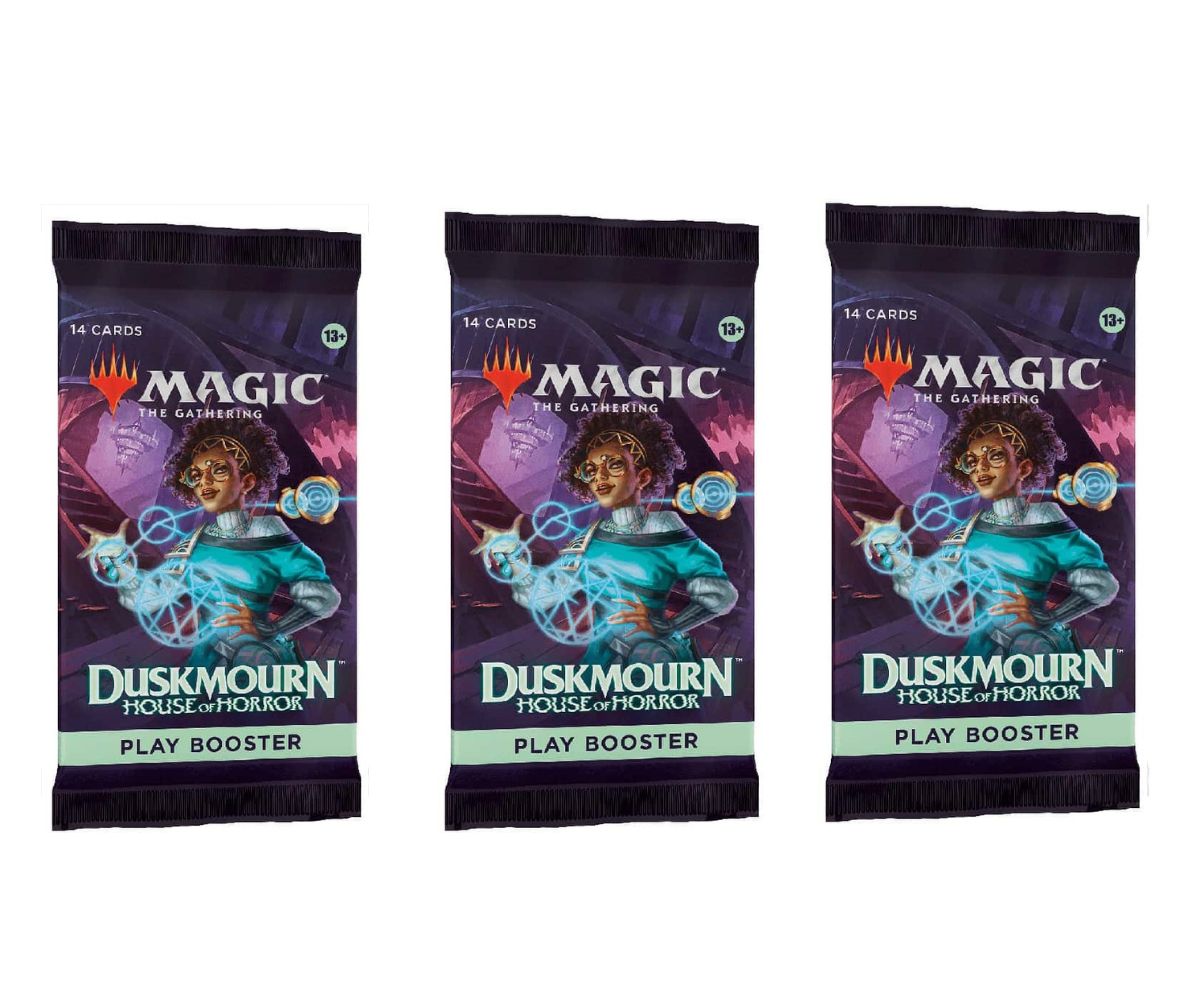 3 Packs MTG Play Booster Pack Lot for MTG Duskmourn: House of Horror
