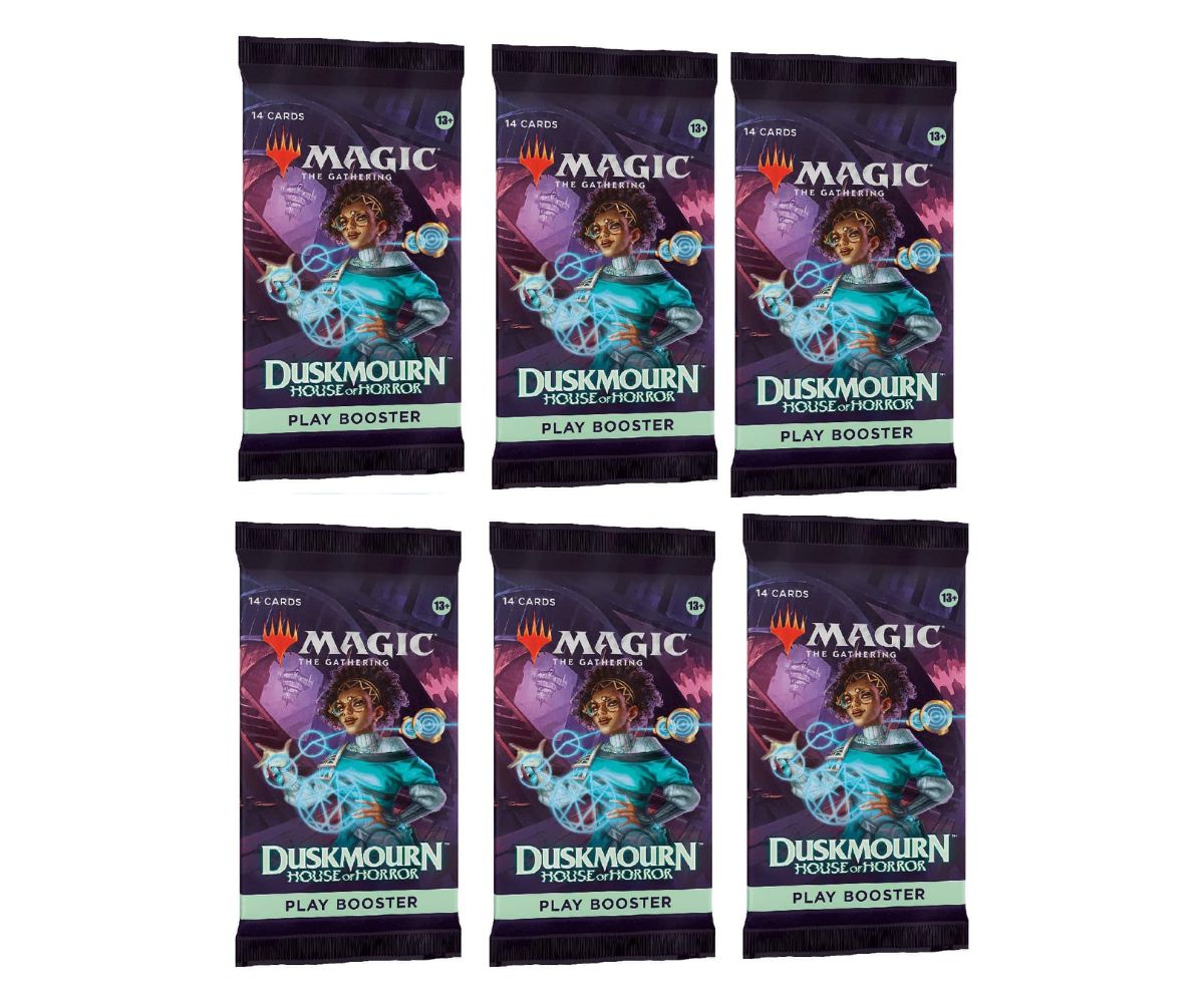 6 Packs MTG Play Booster Pack Lot for MTG Duskmourn: House of Horror - Presale Ships 9/27/2024 12:00:00 AM