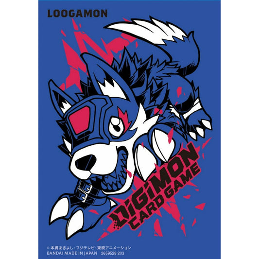 Digimon Trading Card Supplies - Deck Sleeves - LOOGAMON (60 Sleeves)