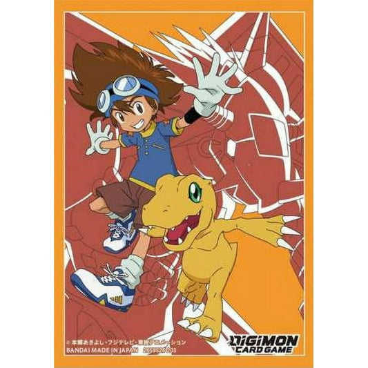 Digimon Trading Card Supplies - Deck Sleeves - TAI & AGUMON (60 Sleeves)