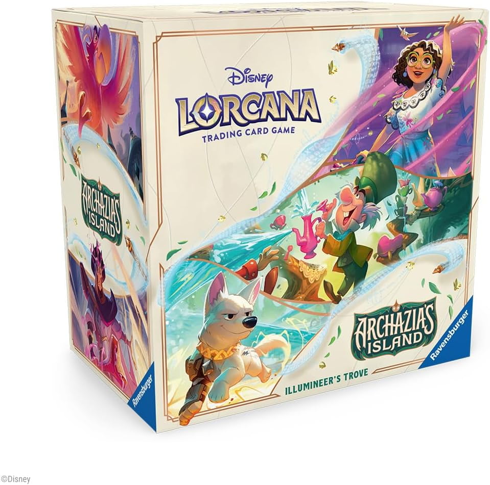 Ravensburger Disney Lorcana TCG: Archazia's Island Illumineer's Trove | Secure Card Storage | Includes Booster Packs & Comprehensive Guide | Original Disney Artwork | Ages 8+