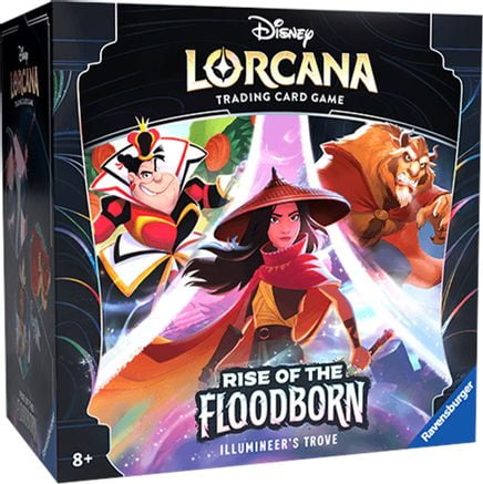Ravensburger Disney Lorcana TCG: Rise of The Floodborn Trove | Secure Card Storage | Includes Booster Packs & Comprehensive Guide | Original Disney Artwork | Ages 8+