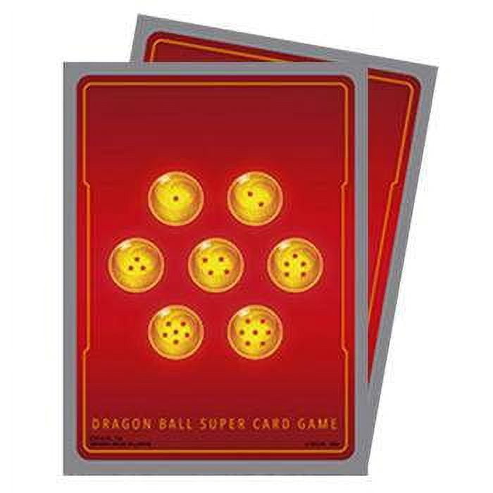 Dragon Ball Super Fusion World Card Game Official Sleeves - Standard Red Dragon Balls (Mini) (64-Pack)