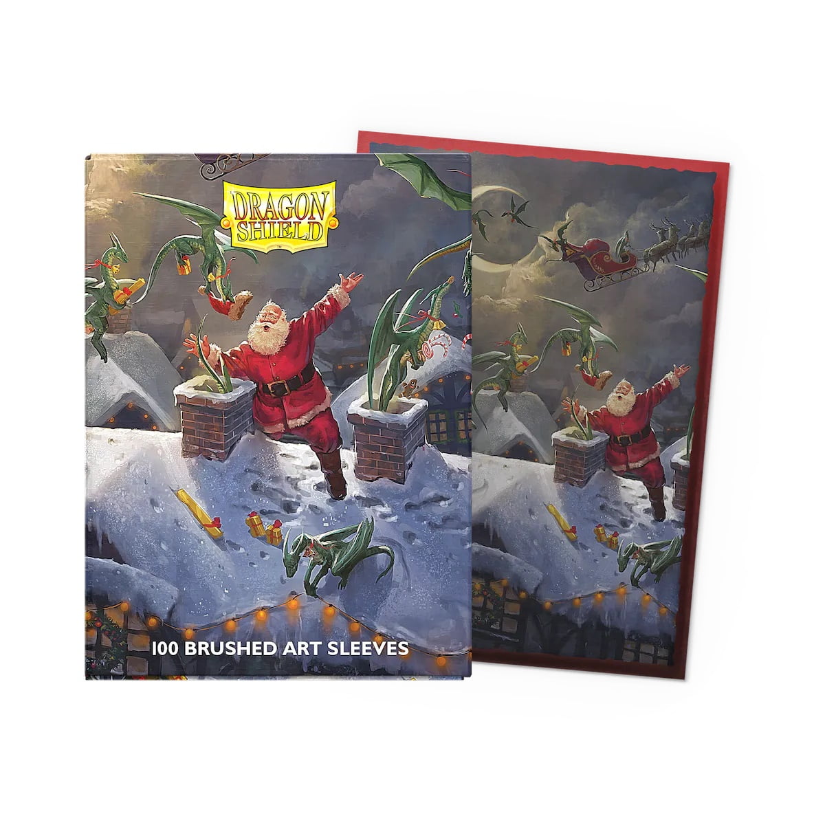 DRAGON SHIELD SLEEVES: BRUSHED ART CHRISTMAS 2023
