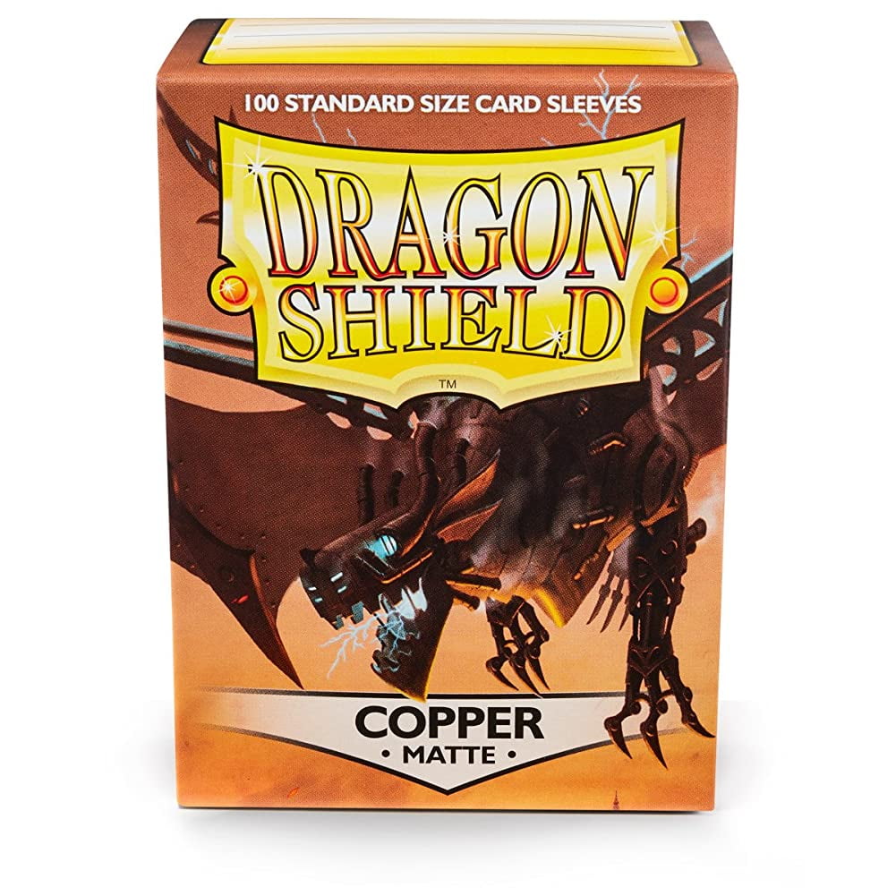 Dragon Shield Standard Size Sleeves  Matte Copper 100CT - Card Sleeves are Smooth & Tough