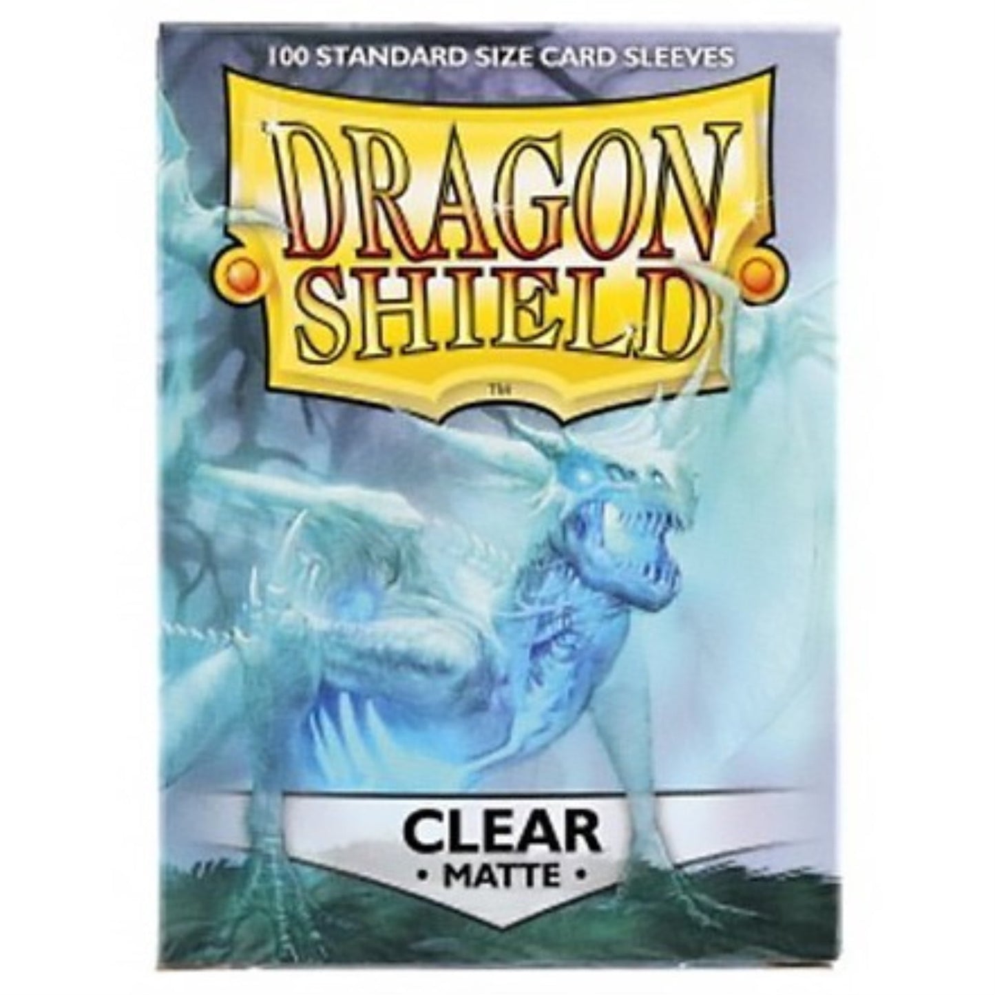Dragon Shield Matte Clear Standard Size 100 ct Card Sleeves Individual Pack
