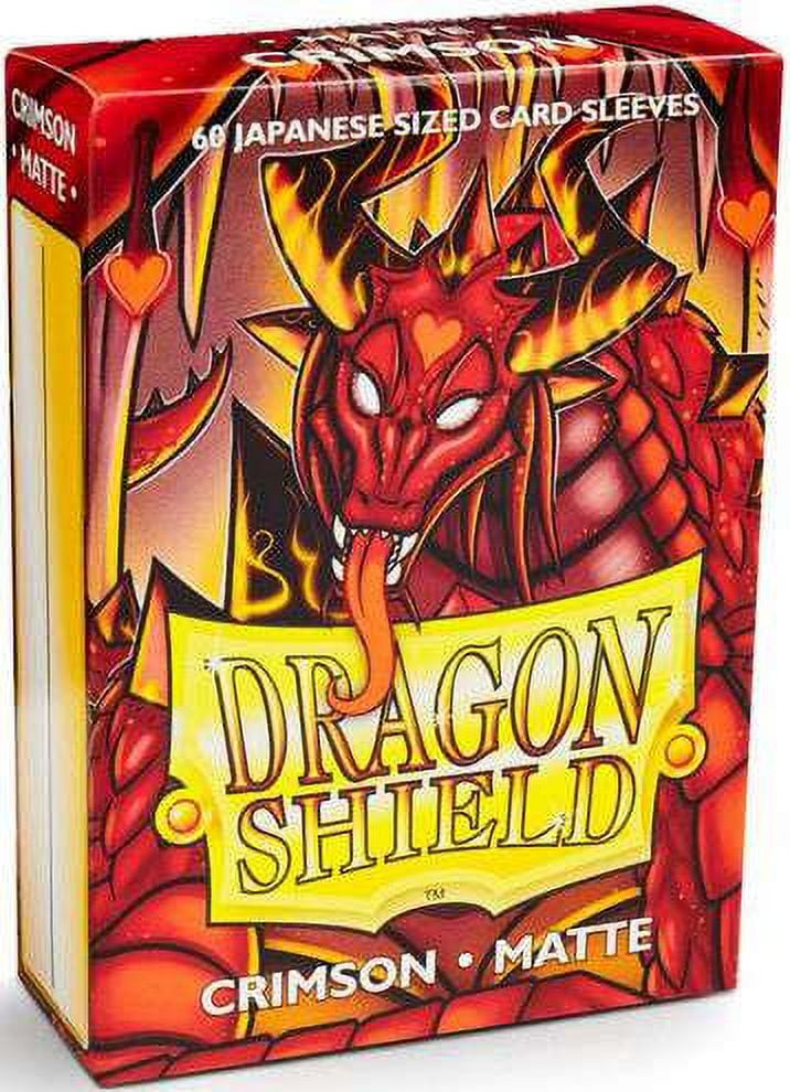 Dragon Shield Matte Mini Japanese Crimson 60 ct Card Sleeves Individual Pack