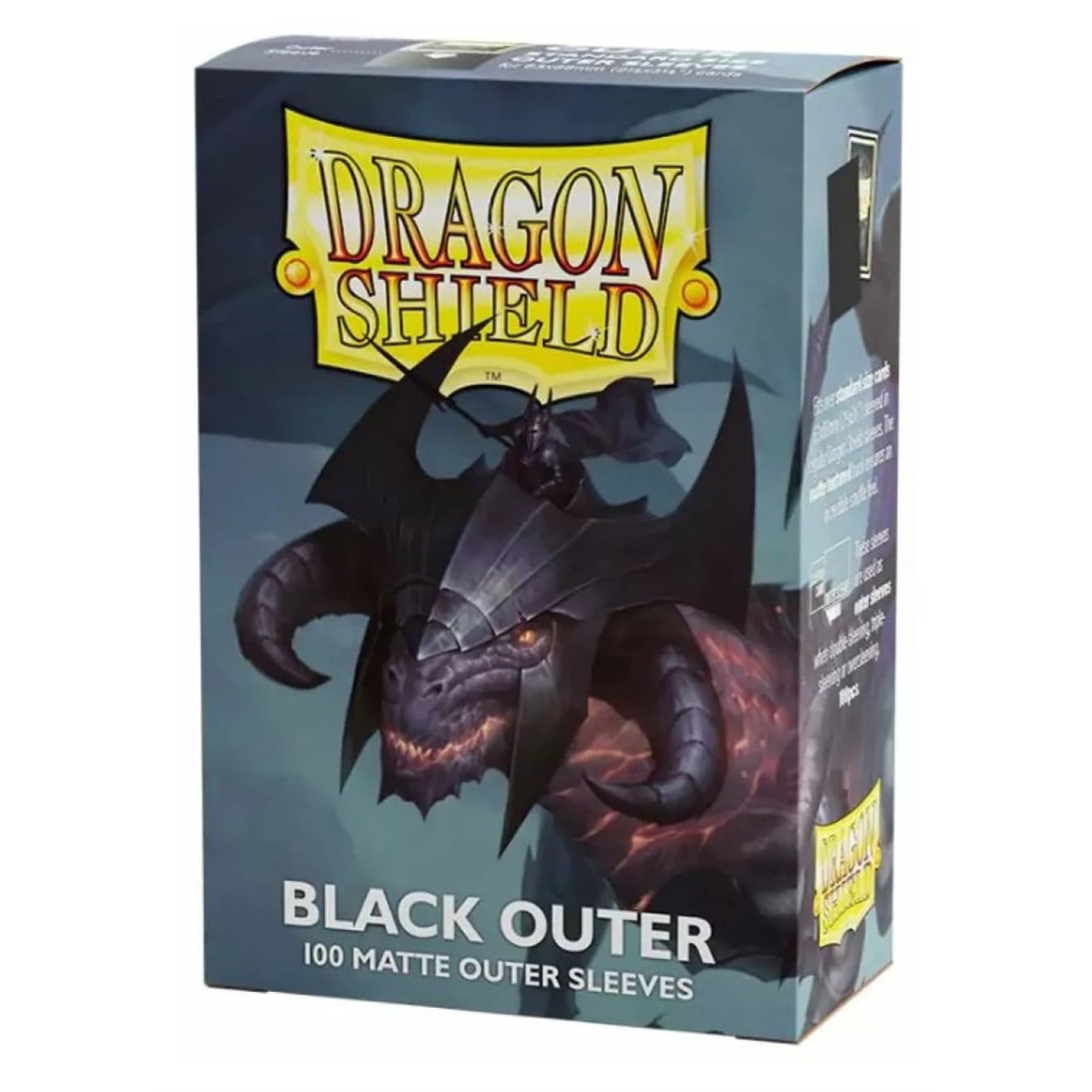 Arcane Tinmen Dragon Shield 13003 Matte Black Outer Sleeves 100 Count