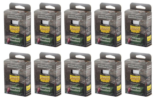 10 Packs Dragon Shield Board Game Sleeves 100 ct Common Standard Size Card Sleeves Display Case