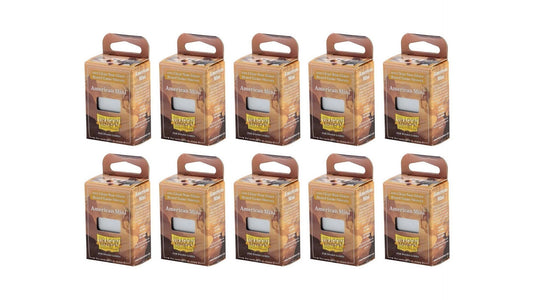 10 Packs Dragon Shield Board Game Sleeves 100 ct Mini American Size Card Sleeves Display Case