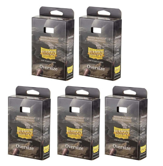 5 Packs Dragon Shield Board Game Sleeves 100 ct Oversize Size Card Sleeves Value Bundle!